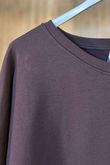 Oscar Immy Sequin Panel Sweatshirt Tunic Chocolate
